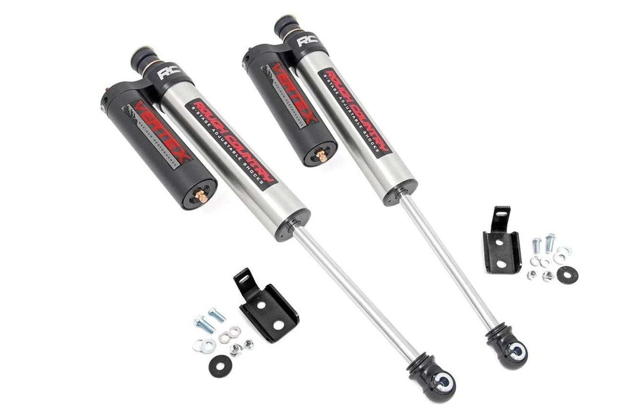 Rough Country Vertex 2.5 Adj Front Shocks, 4 In. Long Arm Kits, Front For Jeep Wrangler JK 07-18 - 689015 3 Rough Country Vertex 2.5 Adj Front Shocks, 4 In. Long Arm Kits, Front For Jeep Wrangler JK 07-18 - 689015