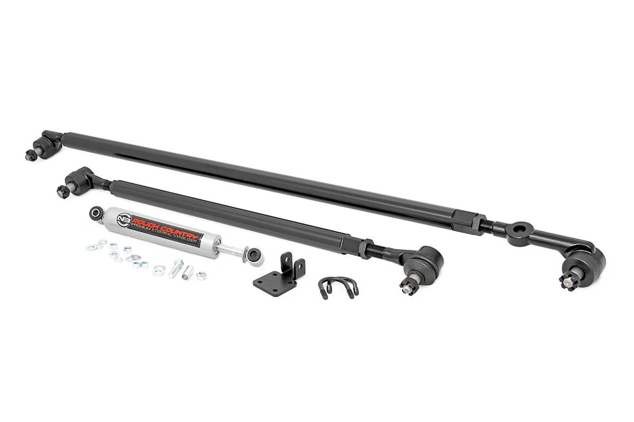 Rough Country HD Steering Kit, Stabilizer Combo - 10613 3 Rough Country HD Steering Kit, Stabilizer Combo - 10613