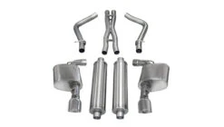 Corsa Performance 2.75in. Cat-Back Sport Dual Exhaust 4.5in. Polished Tips 12-14 Chrysler 300/Dodge Charger SRT-8/SRT 6.4L V8 - 14463