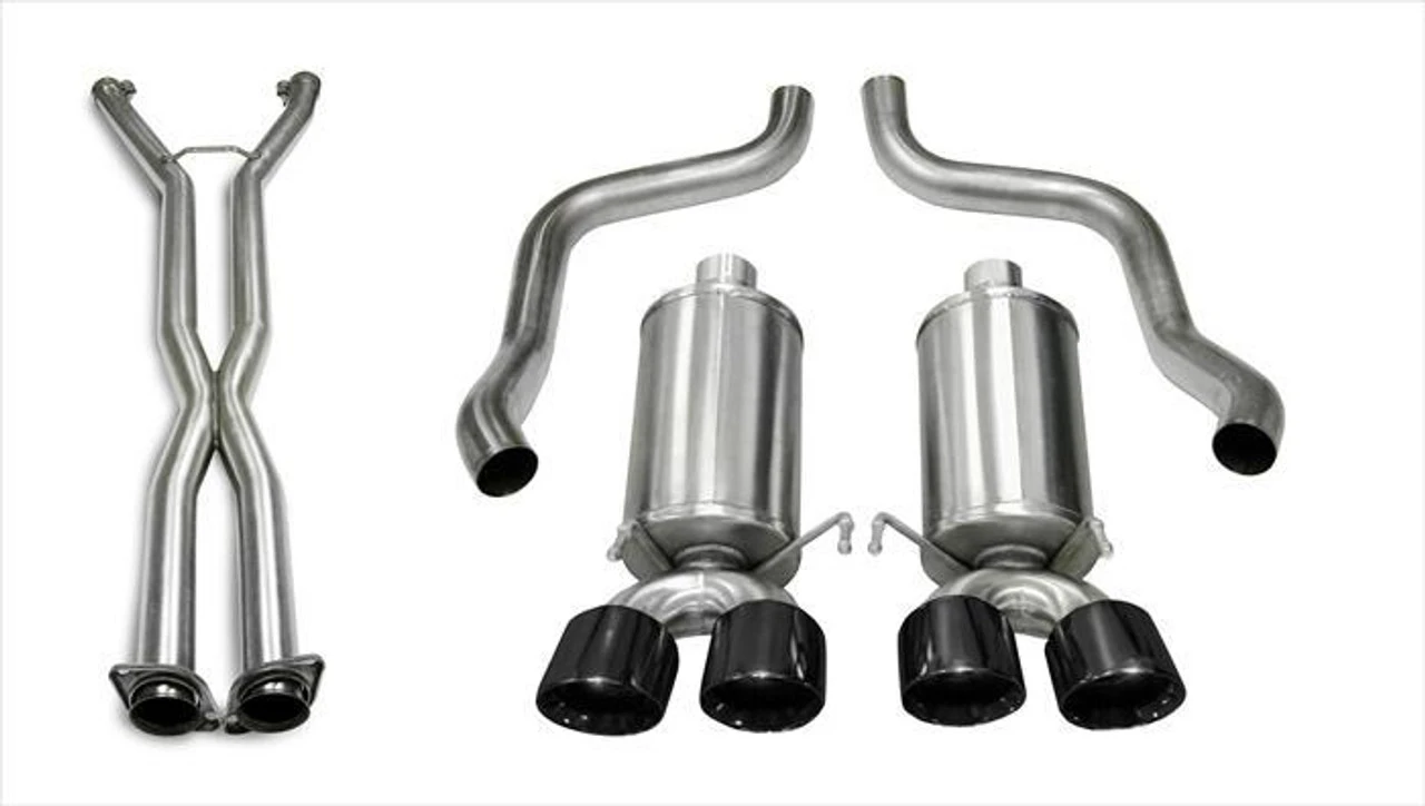 Corsa Performance 2.5in. Cat-Back Xtreme Dual Exhaust Black 3.5in. Tips 05-08 Corvette C6 Manual/A4 Auto Trans 6.0L/6.2L - 14469CB4BLK 3 Corsa Performance 2.5in. Cat-Back Xtreme Dual Exhaust Black 3.5in. Tips 05-08 Corvette C6 Manual/A4 Auto Trans 6.0L/6.2L - 14469CB4BLK
