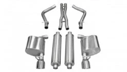 Corsa Performance 2.5in. Cat-Back Xtreme Dual Rear Exhaust 4.5in. Polished Tips 11-14 Chrysler 300 5.7L V8 - 14537