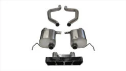 Corsa Performance 2.75in. Axle-Back Dual Rear Exit With Polygon In.Tail Lightin. Black PVD Pro-Series Tips - 14769BLK