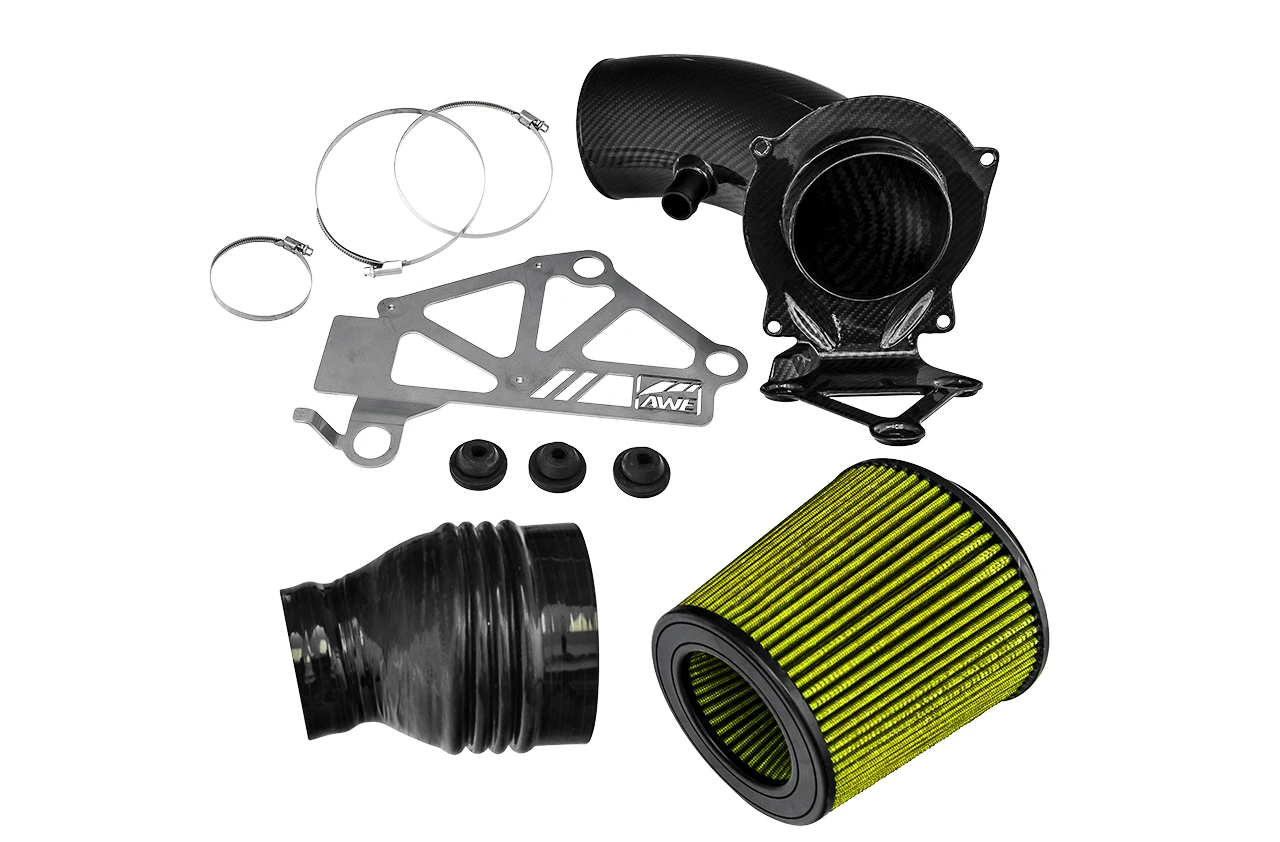 AWE 4.5" S-FLO Shortie Carbon Intake For Audi 8V / Mk3 2.5T - 2660-15046 4 AWE 4.5" S-FLO Shortie Carbon Intake For Audi 8V / Mk3 2.5T - 2660-15046 - Image 2