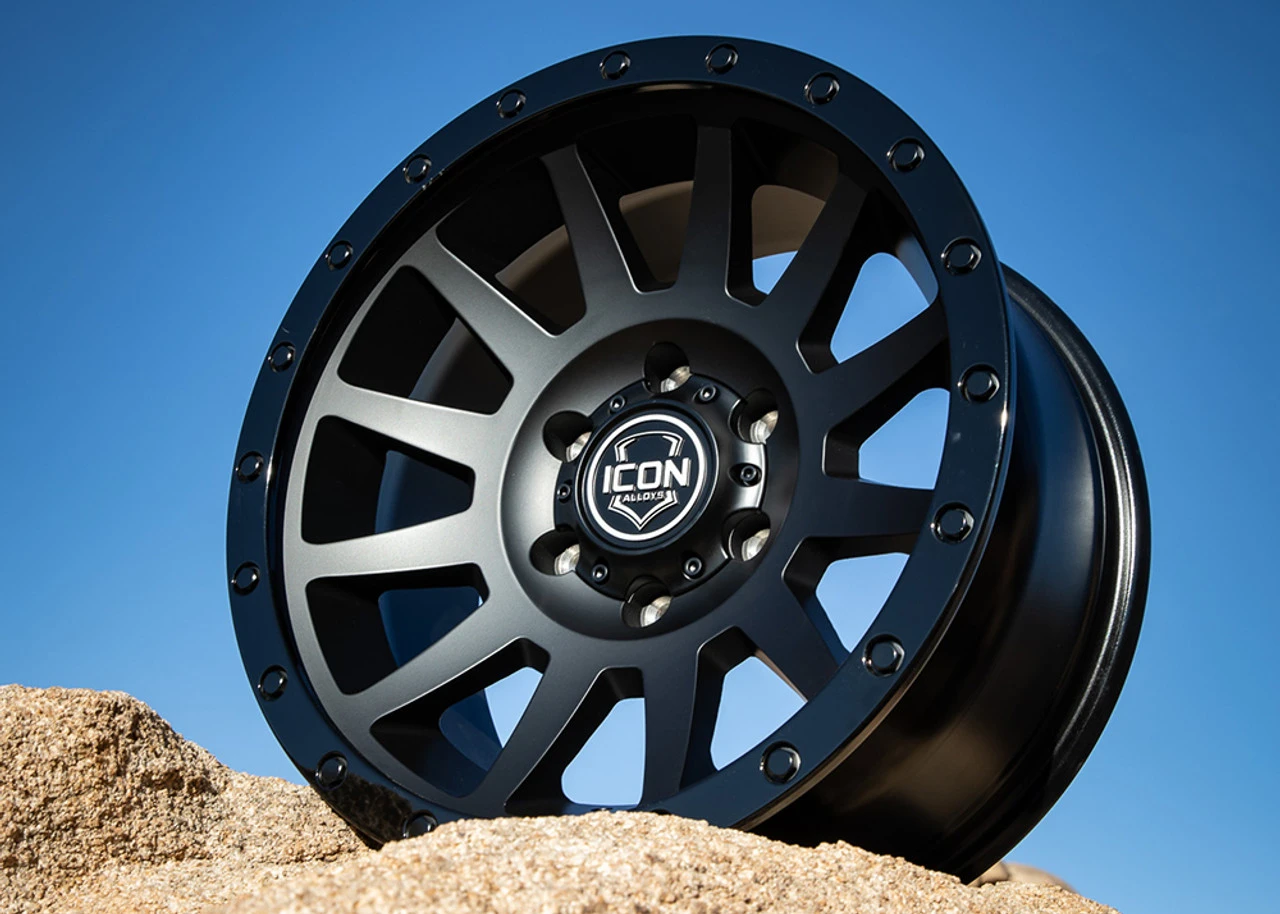 ICON Alloys Compression Double Black - 18x9 | 6x5.5 | 0 ET | 5" BS - 2018908350DB 7 ICON Alloys Compression Double Black - 18x9 | 6x5.5 | 0 ET | 5" BS - 2018908350DB - Image 5