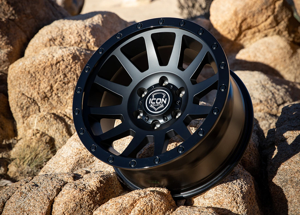 ICON Alloys Compression Double Black - 18x9 | 6x5.5 | 0 ET | 5" BS - 2018908350DB 8 ICON Alloys Compression Double Black - 18x9 | 6x5.5 | 0 ET | 5" BS - 2018908350DB - Image 6