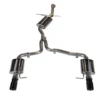 AWE Touring Edition Exhaust For B8 A4 2.0T - Dual Outlet, Diamond Black Tips - 3015-33022