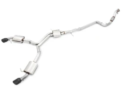 AWE Touring Edition Exhaust For B9 A5, Dual Outlet - Diamond Black Tips (includes DP) - 3015-33090
