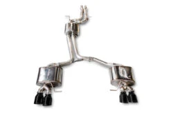 AWE Touring Edition Exhaust For 8R SQ5 - Quad Outlet, Diamond Black Tips - 3015-43056