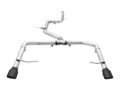 AWE Track Edition Exhaust - Non-Resonated - For MK7 Jetta GLI W/ Stock Downpipe - Diamond Black Tips - 3020-23036