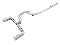 AWE Track Edition Cat-back Exhaust For Ford Focus RS - Chrome Silver Tips - 3020-32030
