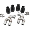 AWE OE-to-Quad Tip Conversion Kit For G2X M340i / M440i - Diamond Black Tips - 3810-43020