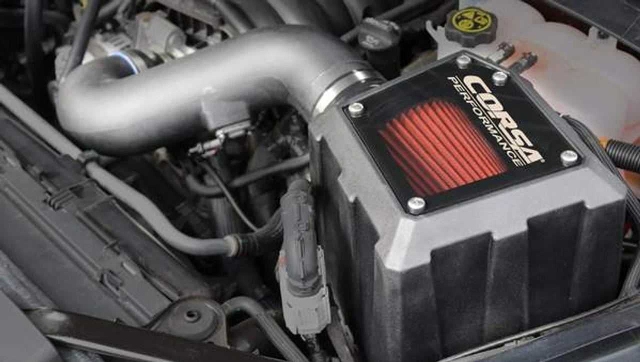 Corsa Performance Closed Box Air Intake With DryTech 3D Dry Filter 19-21 Chevy Silverado, GMC Sierra 1500 5.3 Liter Fits 2019 And Up New Body Only - 45953D 6 Corsa Performance Closed Box Air Intake With DryTech 3D Dry Filter 19-21 Chevy Silverado, GMC Sierra 1500 5.3 Liter Fits 2019 And Up New Body Only - 45953D - Image 4