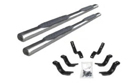 Go Rhino - 4" 1000 Series SideSteps W/Mounts - Pol. Stainless - Tundra Ext. Cab - 104441580PS