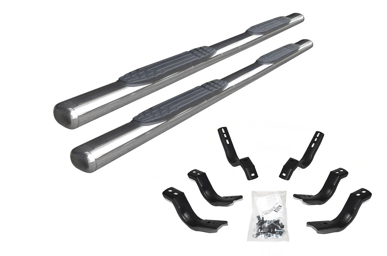 Go Rhino - 4" 1000 Series SideSteps W/Mounts - Pol. Stainless - F-250/F-350 Super Duty Crew Cab - 104418087PS 3 Go Rhino - 4" 1000 Series SideSteps W/Mounts - Pol. Stainless - F-250/F-350 Super Duty Crew Cab - 104418087PS