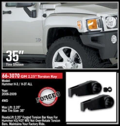ReadyLIFT 05-12 Colorado/Canyon Front Leveling Kit 2.25 In. Lift W/Forged Torsion Keys/All Hardware - 66-3070 -Auto Parts Store 66 3070HummerH3ALL2006 20104 32604.1677699341