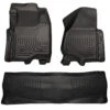 Husky Liners Front & 2nd Row F Series Super Duty Crew Cab (Footwell Coverage) WeatherBeater Black - 98711 -Auto Parts Store 98711 HSL 99594.1677004958