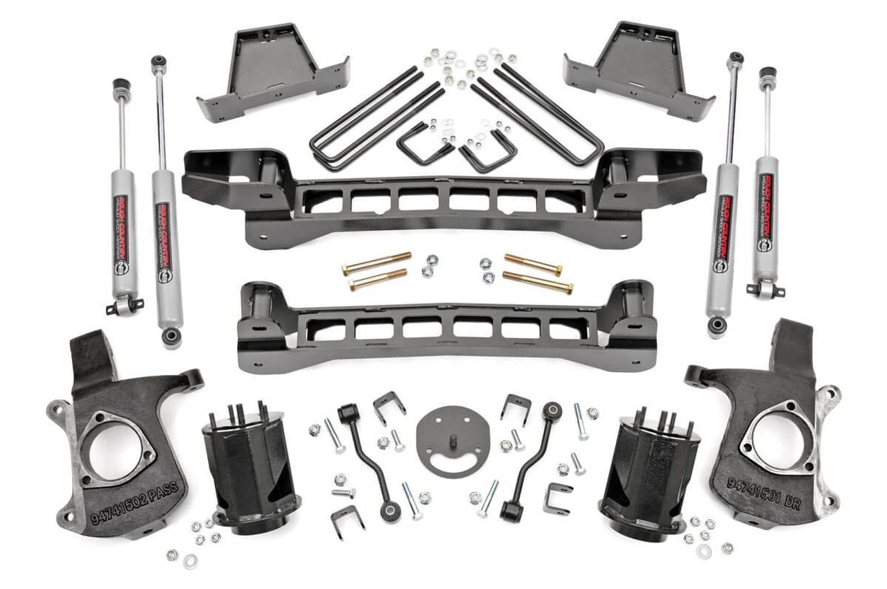 Rough Country 6 In. Lift Kit For Chevy Silverado And GMC Sierra 1500 2WD 99-06 And Classic - 23420 3 Rough Country 6 In. Lift Kit For Chevy Silverado And GMC Sierra 1500 2WD 99-06 And Classic - 23420