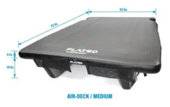 FLATED Inflatable Sleeping Pad Platform Large 75 In. X 62 In. Gray/Black -Auto Parts Store AIRDCK LRG1 21 11 JNZX 97106.1677067675