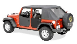 Bestop Jeep Wrangler JK, 4-Door, Rear Doors Lower Fabric Doors - 53041-35