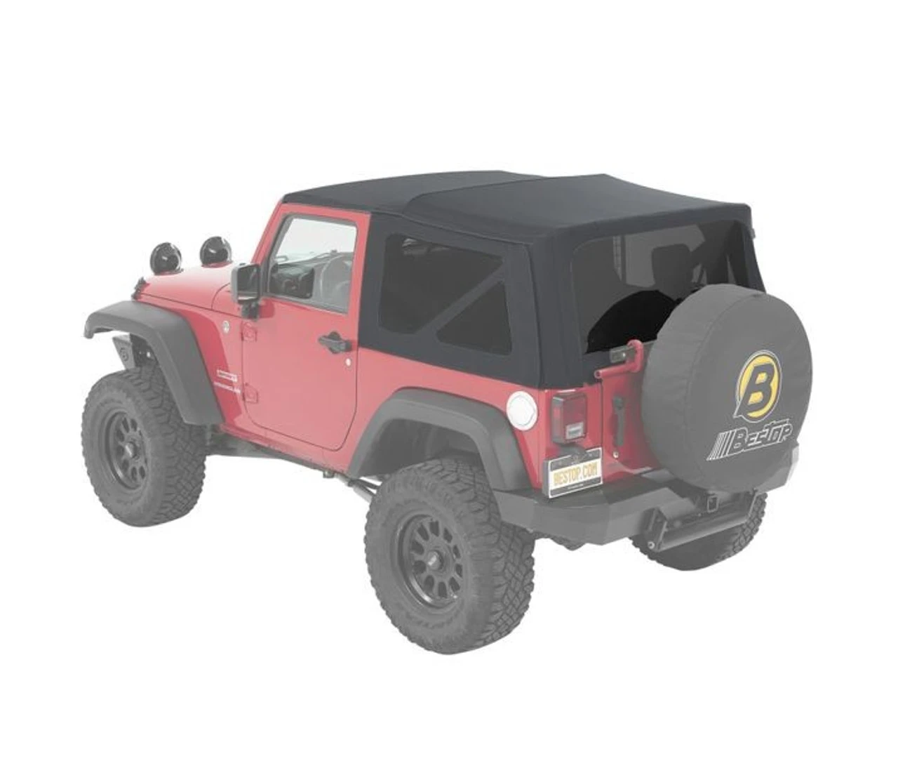 Bestop Jeep Wrangler JK, 2-Door Supertop - 54822-70 3 Bestop Jeep Wrangler JK, 2-Door Supertop - 54822-70