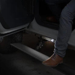 Go Rhino E1 Electric Running Board Kit, Textured Black Powder Coated For Ram 09-18 1500 And 19-23 1500 Classic, Extended Cab - 20410680PC -Auto Parts Store GR E BOARD E1 Trucks SUVs 0062028129 82464.1683909697