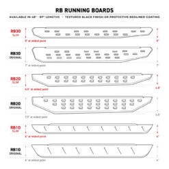 Go Rhino - RB10 Running Boards W/Mounts - Bedliner Coating - 63492748T 7 Go Rhino - RB10 Running Boards W/Mounts - Bedliner Coating - 63492748T -Auto Parts Store GR RB Series Drawings2028229 42065.1683844892