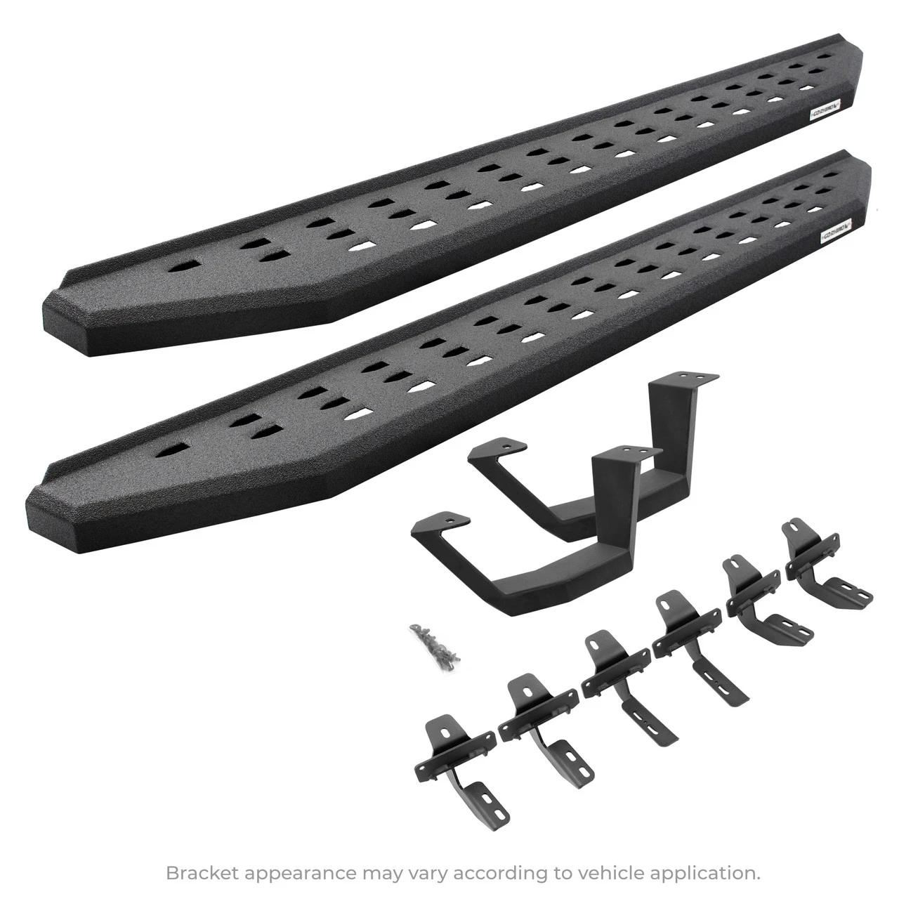 Go Rhino - RB20 Running Boards W/Mounts & 1 Pair Of Drop Steps Kit - Bedliner Coating - 6949274810T 3 Go Rhino - RB20 Running Boards W/Mounts & 1 Pair Of Drop Steps Kit - Bedliner Coating - 6949274810T