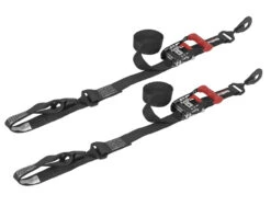 SpeedStrap Ratchet 1.5 In. X 10 Ft. Tie Down W/ Soft Tie (Black; Pair) - 15221-2