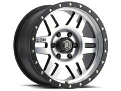 ICON Alloys Six Speed Black W/ Machined Logos - 17x8.5 | 6x135 | 6 ET | 5" BS - 1417856350MB