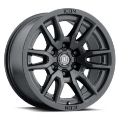 ICON Alloys Vector 6 Black - 17x8.5 | 6x5.5 | 25 ET | 5.75" BS - 2417859057SB
