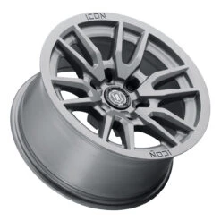 ICON Alloys Vector 6 Titanium - 17x8.5 | 6x5.5 | 25 ET | 5.75" BS - 2417858357TT -Auto Parts Store ICONALLOYS VECTOR6 17 TITANIUM PERSPECTIVE 73511.1677040221