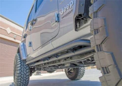 N-Fab RKR Rails-Cab Length Wrangler JL 4Dr- Textured Black - J184RKR