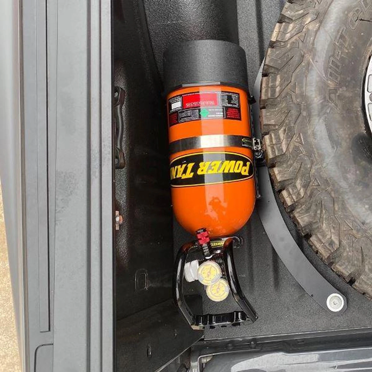 JDS Arched Tire Mount Bracket W/ Power Tank Mount - Gen 2/Gen 3 Raptor 4 JDS Arched Tire Mount Bracket W/ Power Tank Mount - Gen 2/Gen 3 Raptor - Image 2