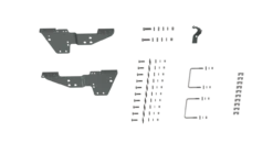 B & W Hitches Custom Installation Kit For Universal Mounting Rails For Some Ford Trucks - RVK2500