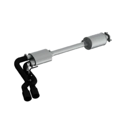 MBRP 3 Inch Cat Back Exhaust System Pre-Axle Dual Outlet Black Coated Street Version For 15-20 Ford F-150 - S5262BLK