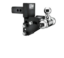 B & W Hitches 2 In Model 7 Blk T&S Tri Ball For Multi-Pro Tailgate - TS10064BMP