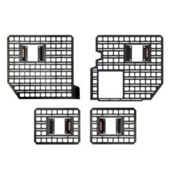 BuiltRight Bedside Rack System, 4pc. Kit: 21+ F-150/Raptor -Auto Parts Store br 102010 2021 f150 raptor bed rack system 4 panels contents 19520.1677095737
