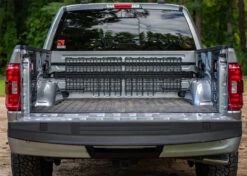 BuiltRight Bulkhead Accessory Rail System: 15+ F-150/Raptor (5.5 Ft. Bed)