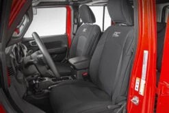 Rough Country Seat Covers, Front/Rear W/ Armrest For Jeep Wrangler JL 18-23 - 91012 -Auto Parts Store cover 2 16656.1684561152