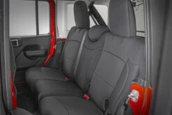 Rough Country Seat Covers, Front/Rear W/ Armrest For Jeep Wrangler JL 18-23 - 91012 -Auto Parts Store cover 3 26370.1684561152