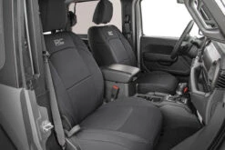 Rough Country Seat Covers, Front/Rear W/ Armrest For Jeep Wrangler JL 18-23 - 91012 -Auto Parts Store cover 4 46351.1684561153