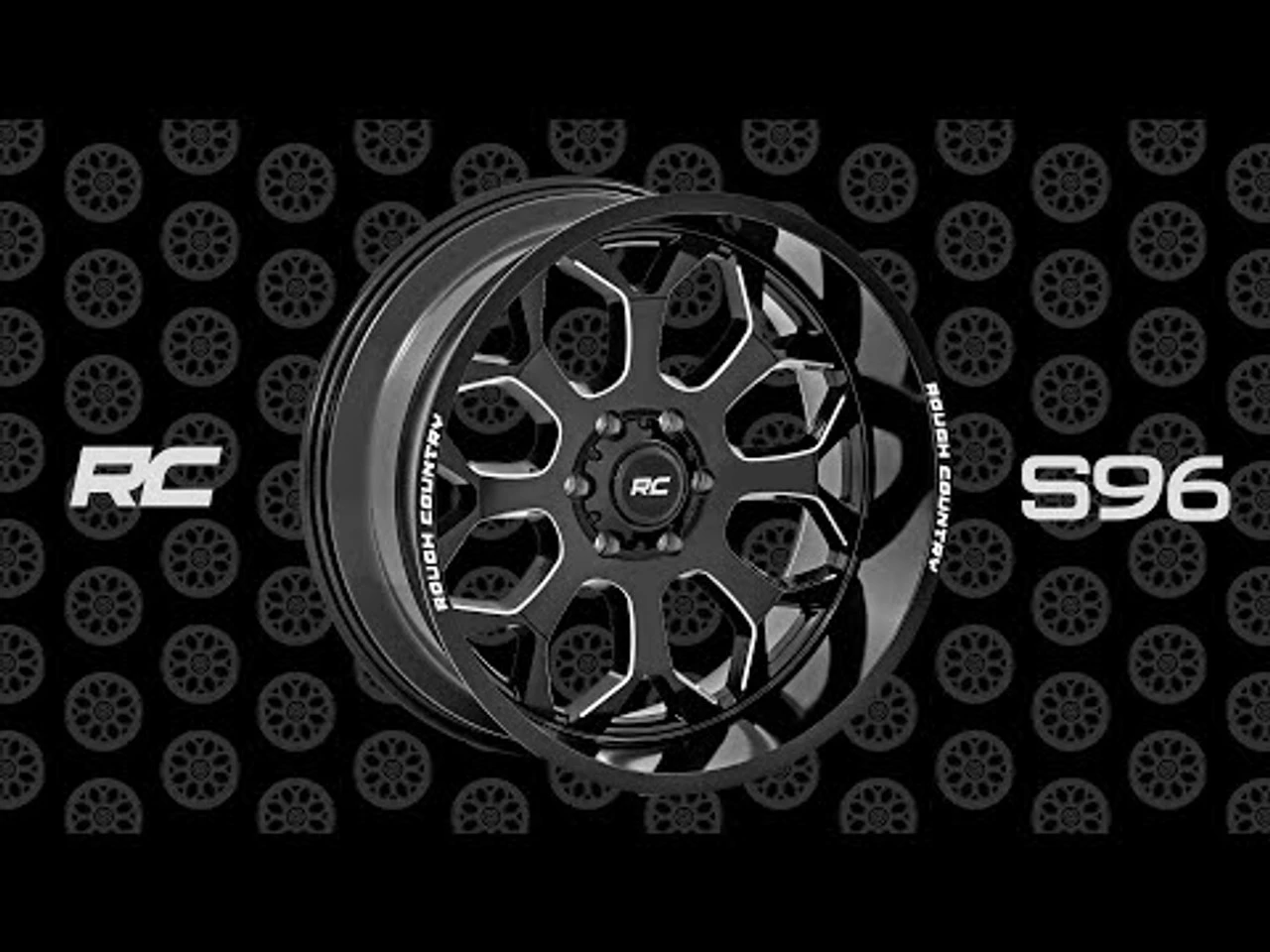 Rough Country 96 Series Wheel, One-Piece, Gloss Black, 20x10, 8x170, -19mm - 96201011 4 Rough Country 96 Series Wheel, One-Piece, Gloss Black, 20x10, 8x170, -19mm - 96201011 - Image 2