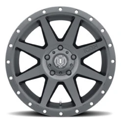 ICON Alloys Rebound Black - 20x9 | 5x150 | 16 ET | 5.625" BS - 1820905556SB -Auto Parts Store icon alloys rebound wheel 5lug satin matte 20x9 face 1000 37172.1677220793