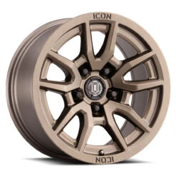 ICON Alloys Vector 5 Matte Bronze - 17x8.5 | 5x5 | -6 ET | 4.5" BS - 2617857345BR