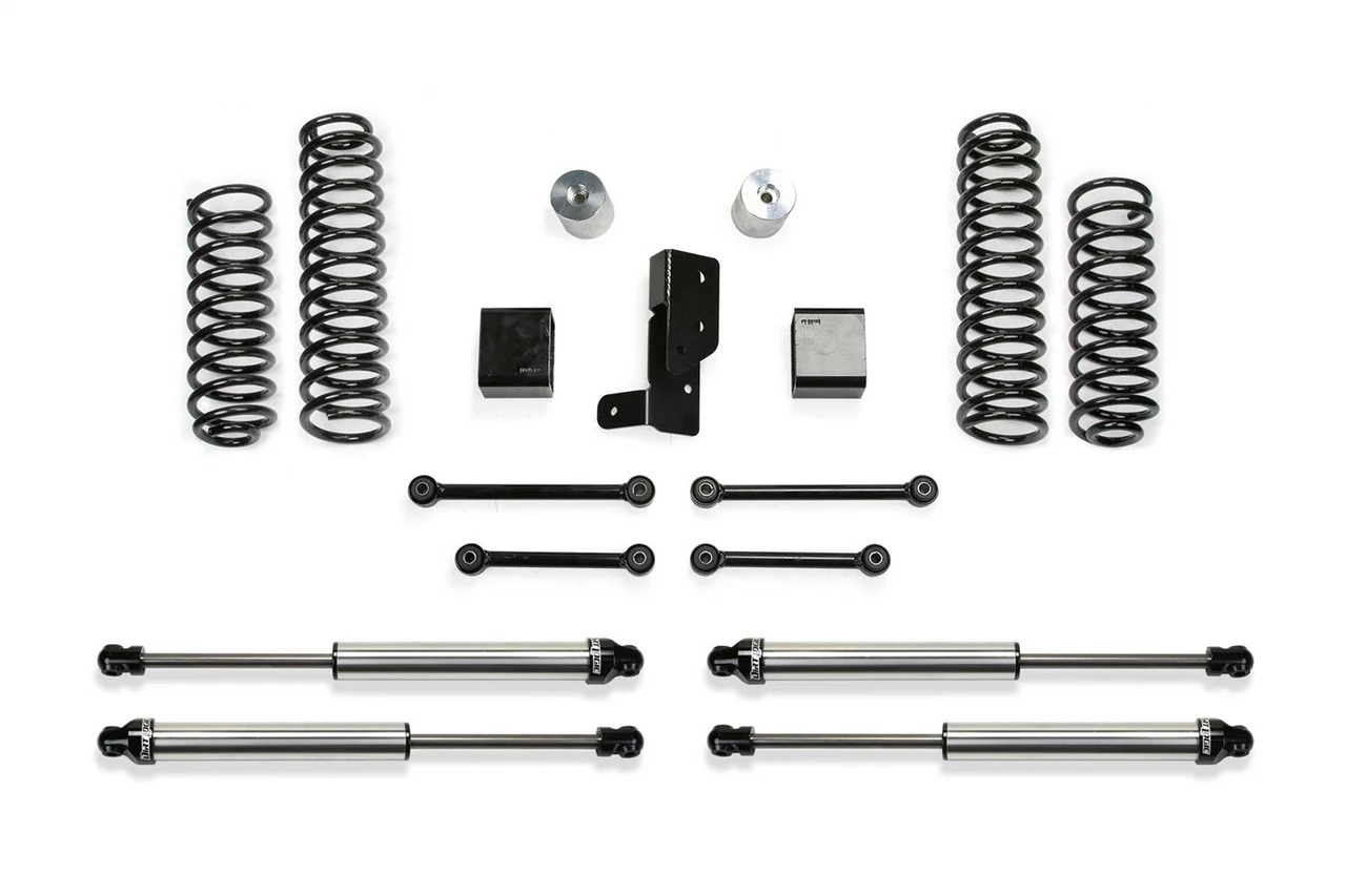 Fabtech Sport System, 3 In. Lift W/ Dirt Logic Shocks For 20-22 Jeep JL 4-Door 4WD Diesel/392. - K4205DL 3 Fabtech Sport System, 3 In. Lift W/ Dirt Logic Shocks For 20-22 Jeep JL 4-Door 4WD Diesel/392. - K4205DL