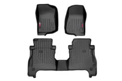 Rough Country Floor Mats, Rear Lockable, Front/Rear For Jeep Gladiator JT 4WD 20-23 - M-61501