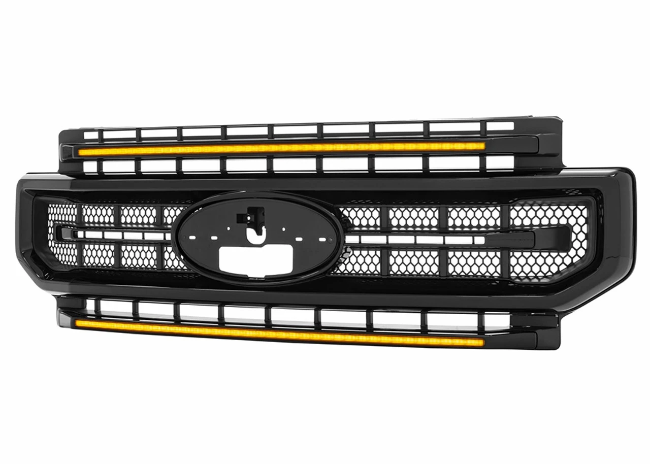 Morimoto XBG LED Grille: 20-22 Super Duty (Amber DRL / Paintable-Black) - XBG11 11 Morimoto XBG LED Grille: 20-22 Super Duty (Amber DRL / Paintable-Black) - XBG11 - Image 9