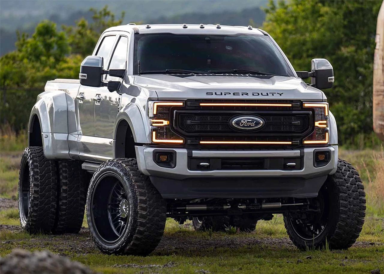 Morimoto XBG LED Grille: 20-22 Super Duty (Amber DRL / Paintable-Black) - XBG11 5 Morimoto XBG LED Grille: 20-22 Super Duty (Amber DRL / Paintable-Black) - XBG11 - Image 3