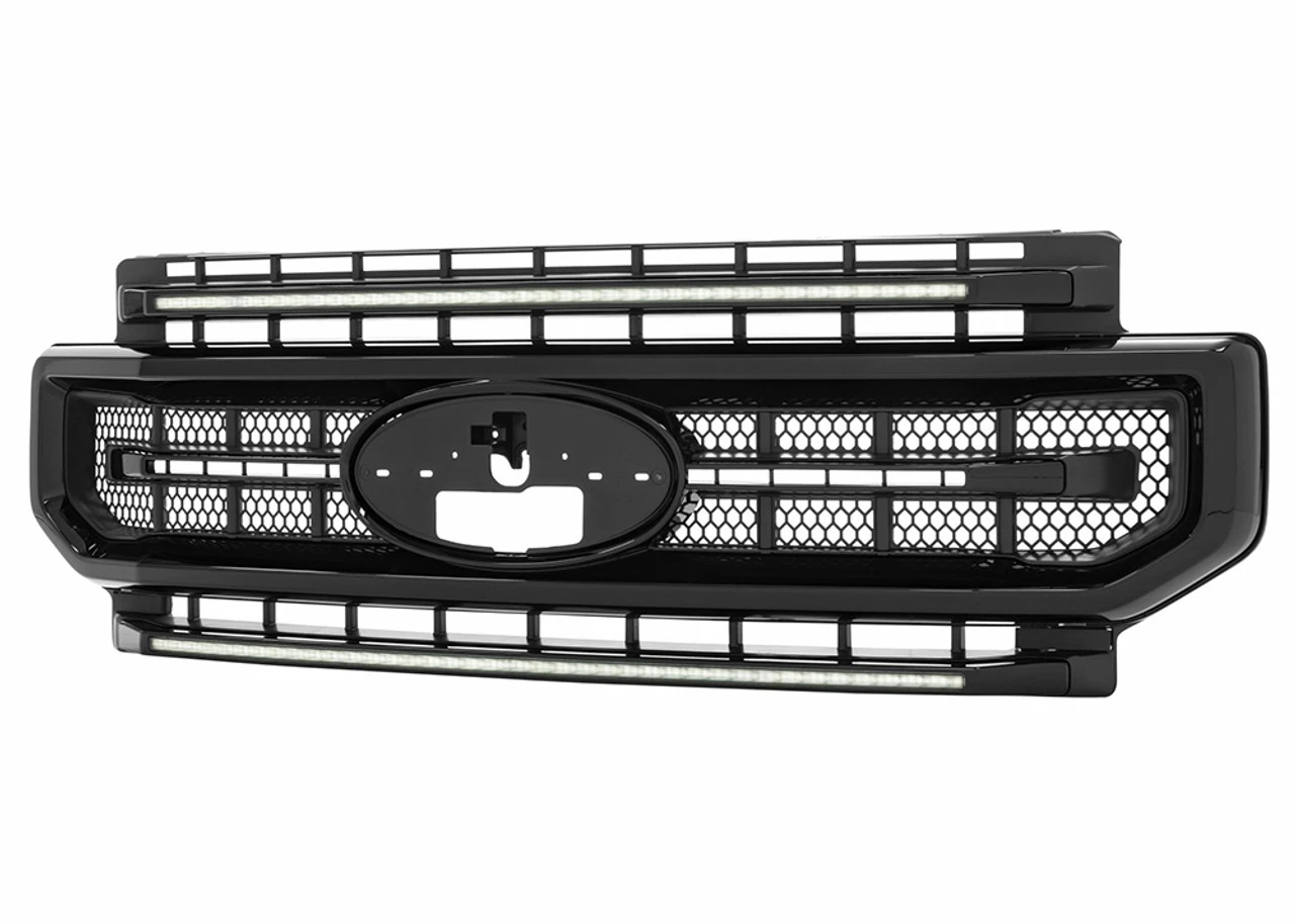 Morimoto XBG LED Grille: 20-22 Super Duty (White DRL / Paintable-Black) - XBG10 7 Morimoto XBG LED Grille: 20-22 Super Duty (White DRL / Paintable-Black) - XBG10 - Image 5
