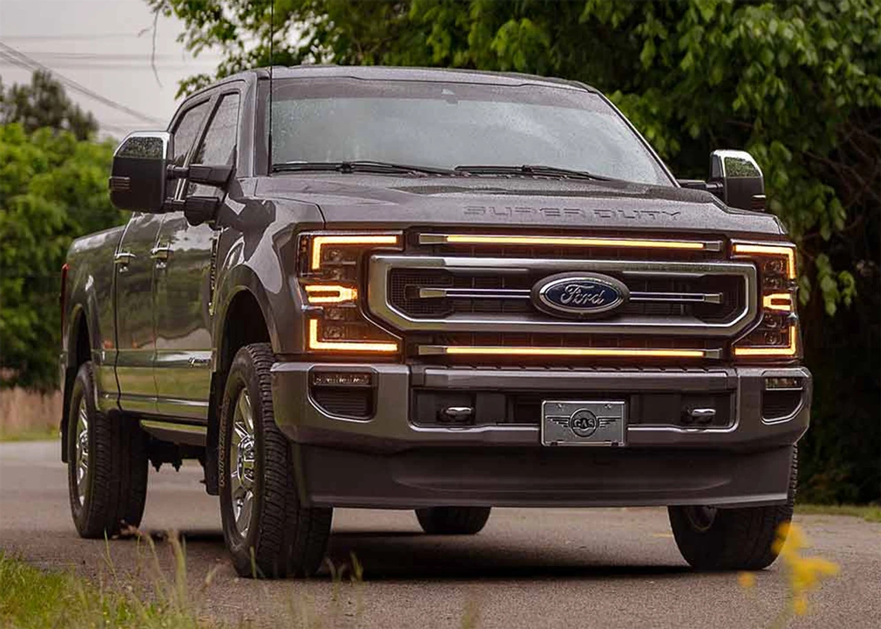 Morimoto XBG LED Grille: 20-22 Super Duty (Amber DRL / Chrome) - XBG13 7 Morimoto XBG LED Grille: 20-22 Super Duty (Amber DRL / Chrome) - XBG13 - Image 5